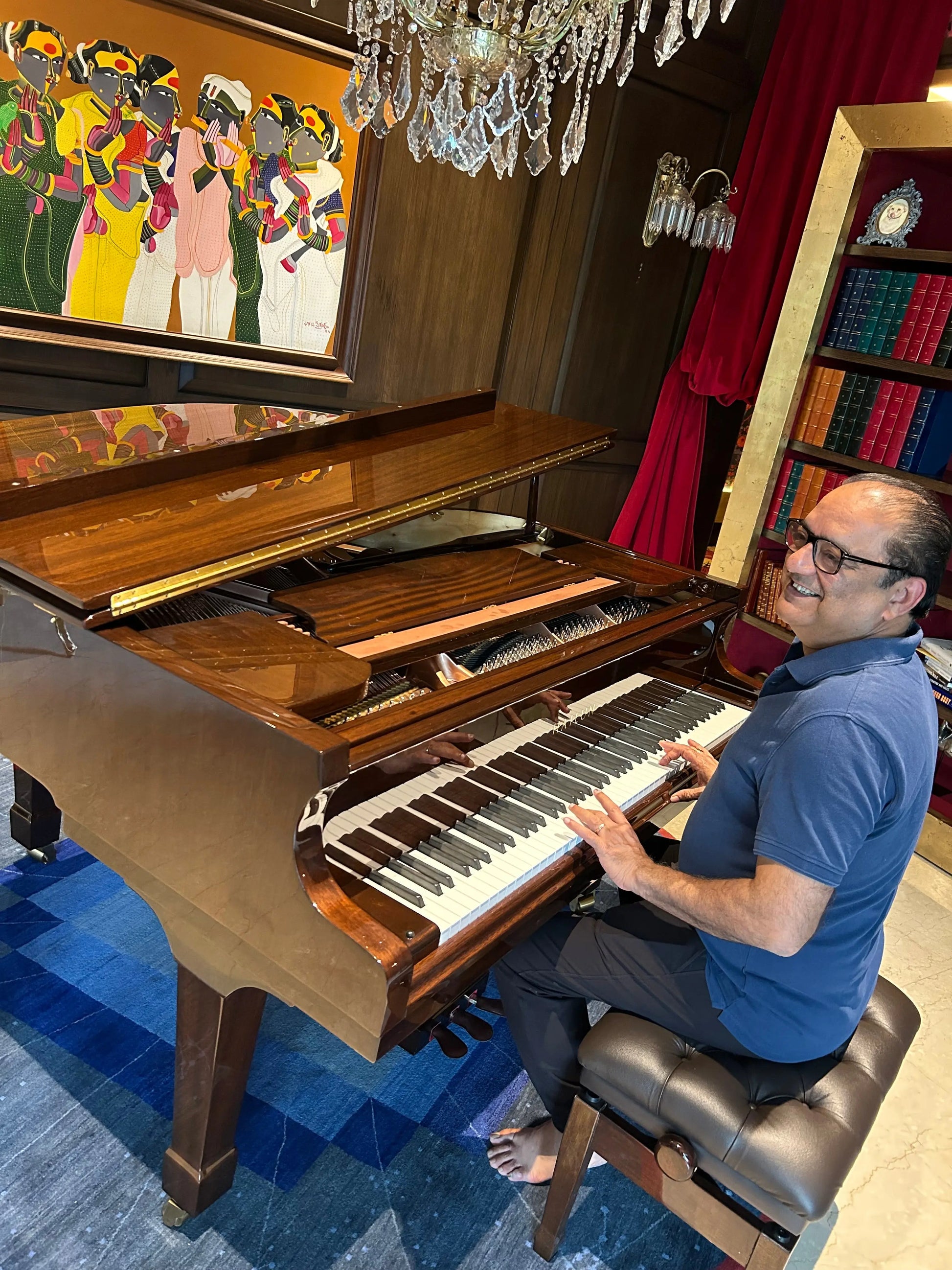 buy wood finish grand piano